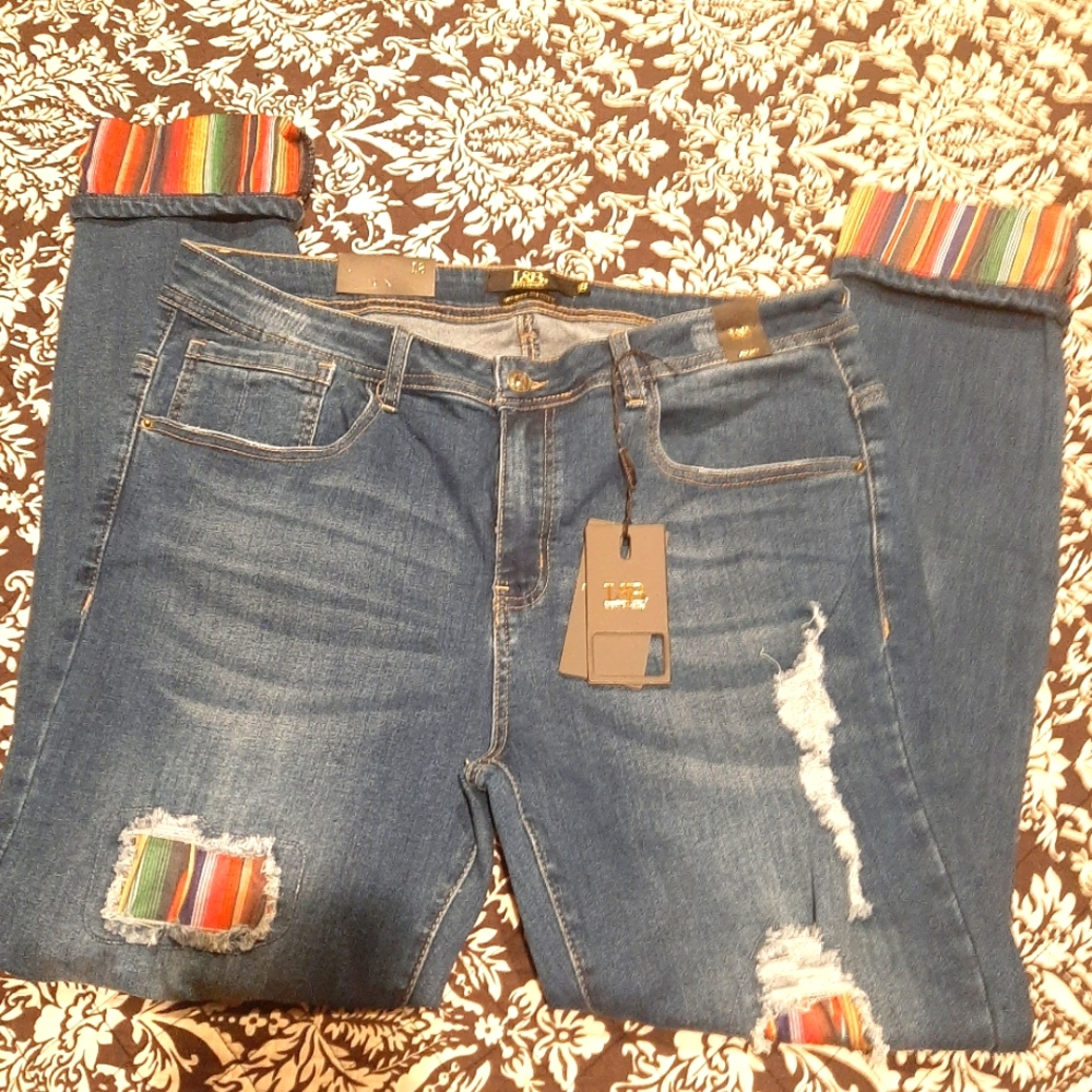 LUCKY AND BLESSED jeans NWT